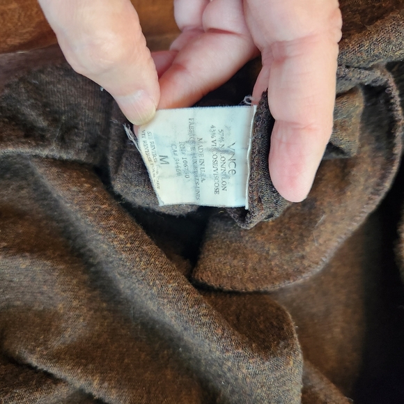 Vince Canuto Dress Medium Sleeveless Sweater Brown Comfy Layer Ladies - Picture 2 of 4